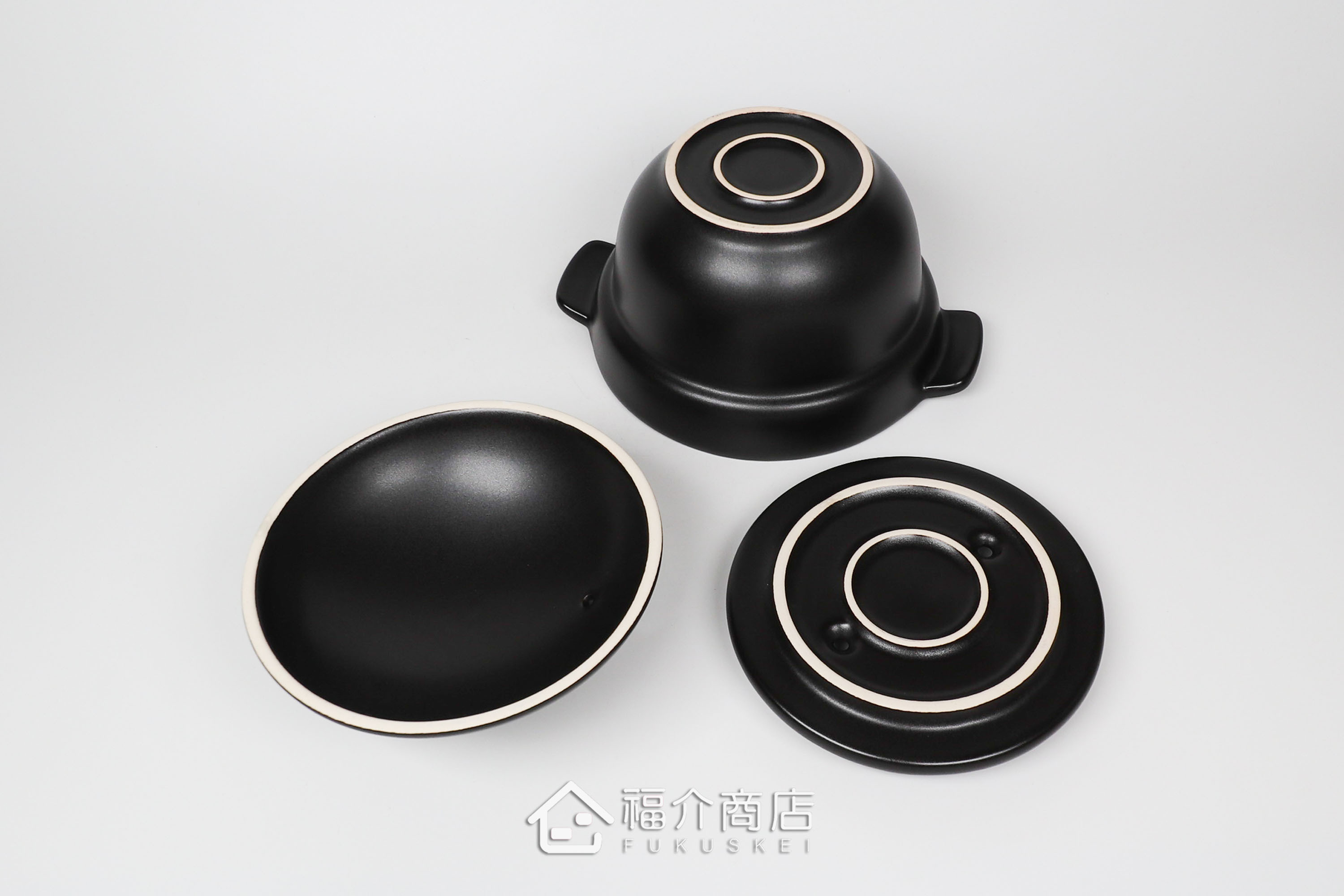 一人份小容量煮飯用陶瓷材質的飯鍋