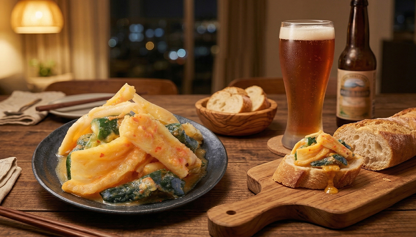 協發行黃金鴨掌搭配法式麵包與精釀啤酒-小週末深夜食堂微醺提案-網購爽口泡菜首選