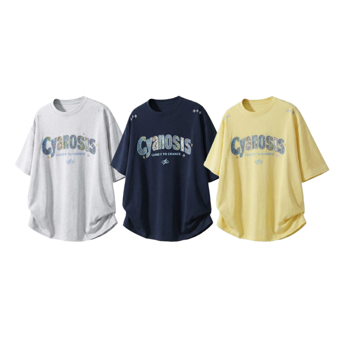 刺繡貼布印花寬鬆短踢 OT7271