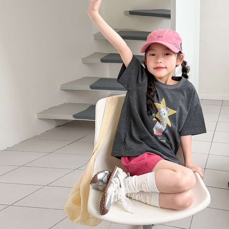 八色療癒塗鴉棉質上衣