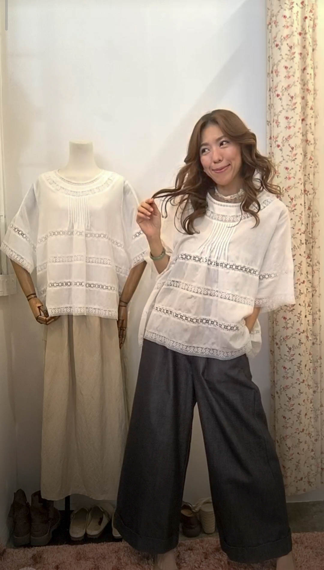B4118 RM239 ▶️白上衣 👉L(B:134cm L:64cm) XL(B:136cm L:66cm)👈