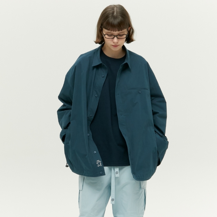 ooowl SHIRTS JACKET LOVE NAVY