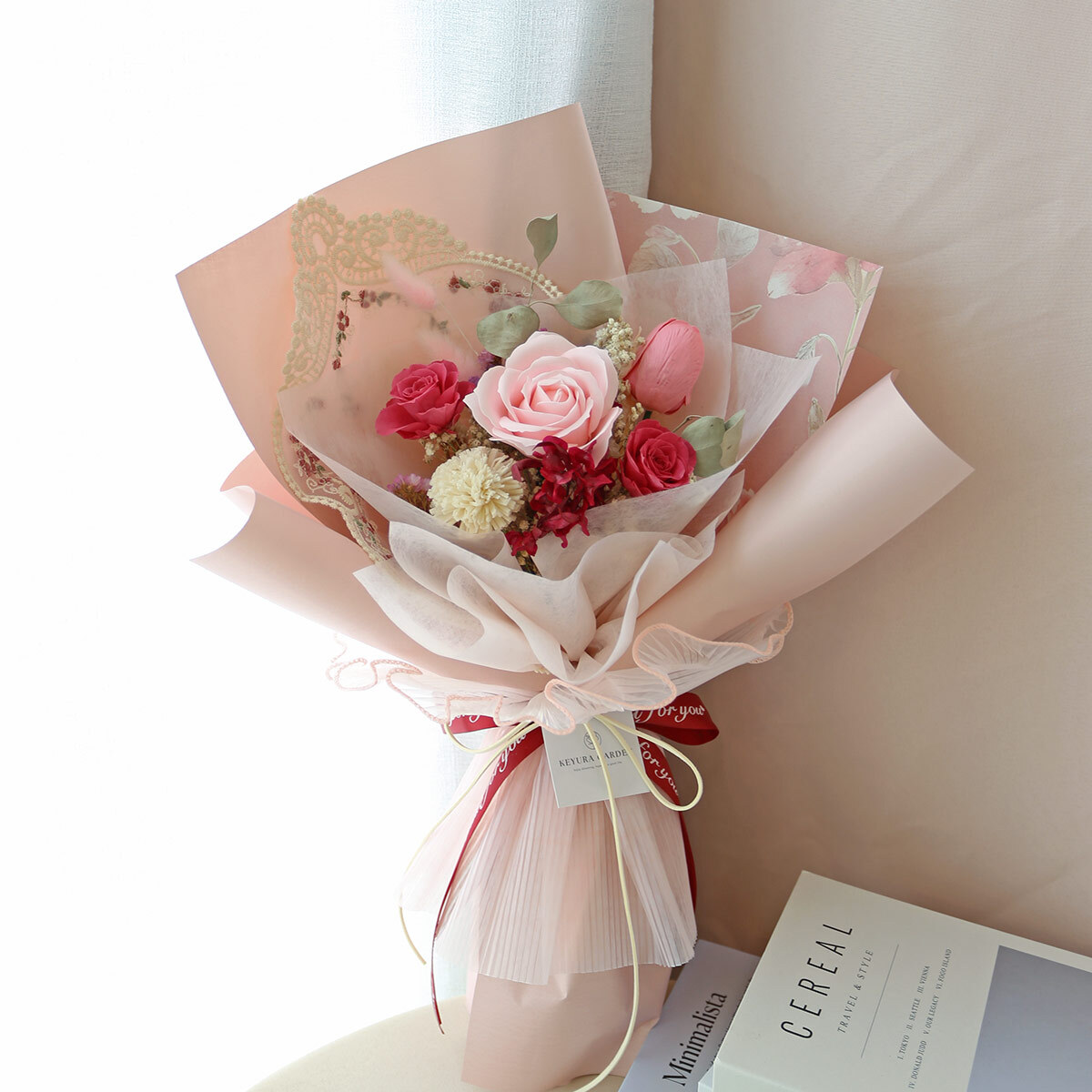 G94｜粉色系玫瑰花束