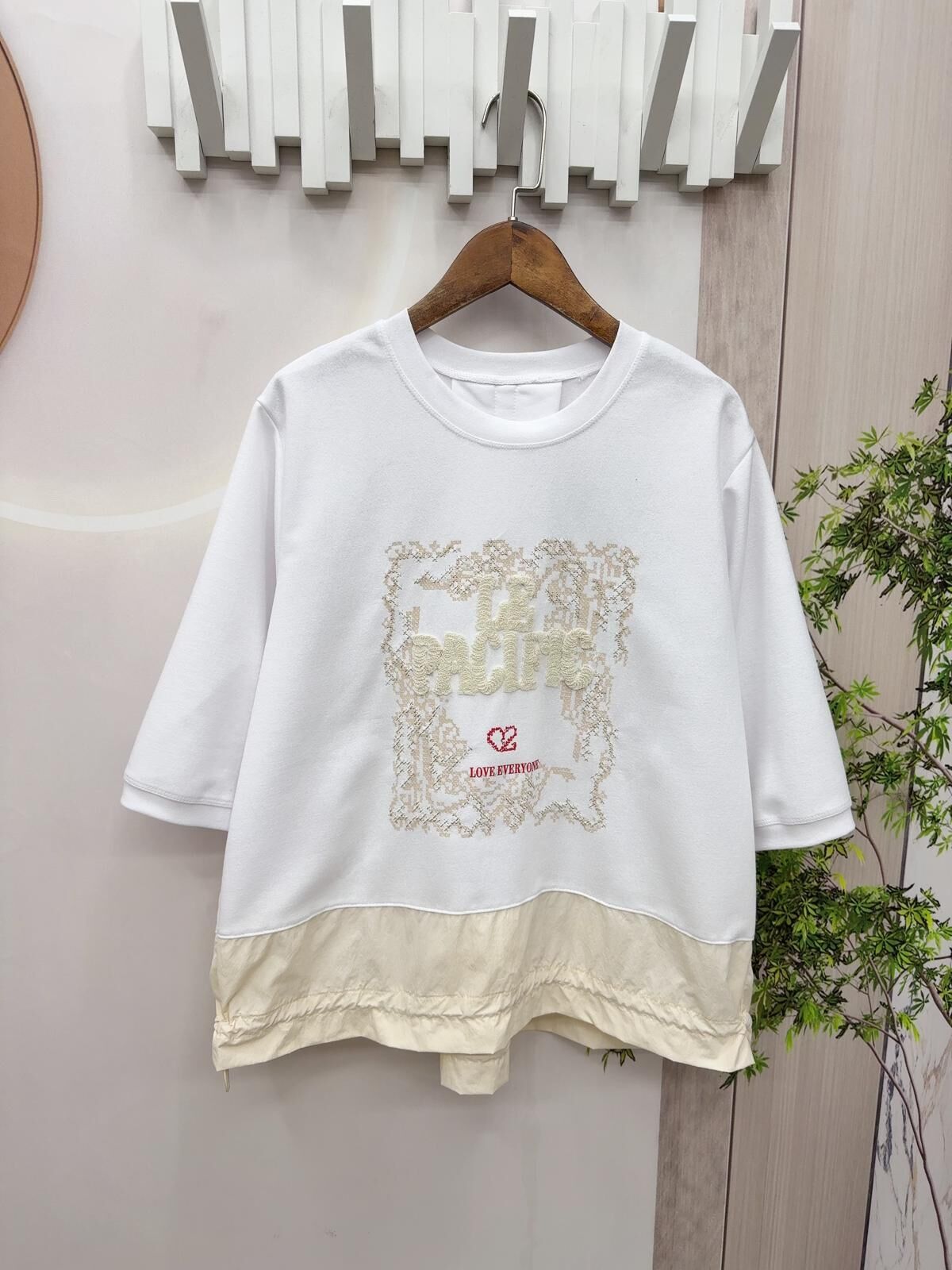 韓國靚料拼布top~152N