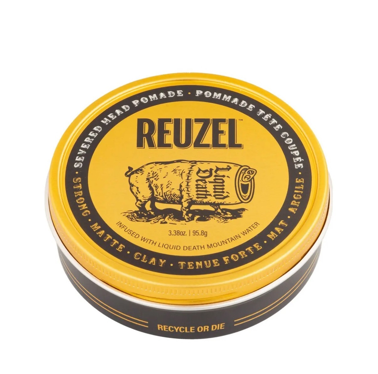 REUZEL x Liquid Death Severed Head Pomade 3.38oz/95.8g「金豬」超強啞色髮泥