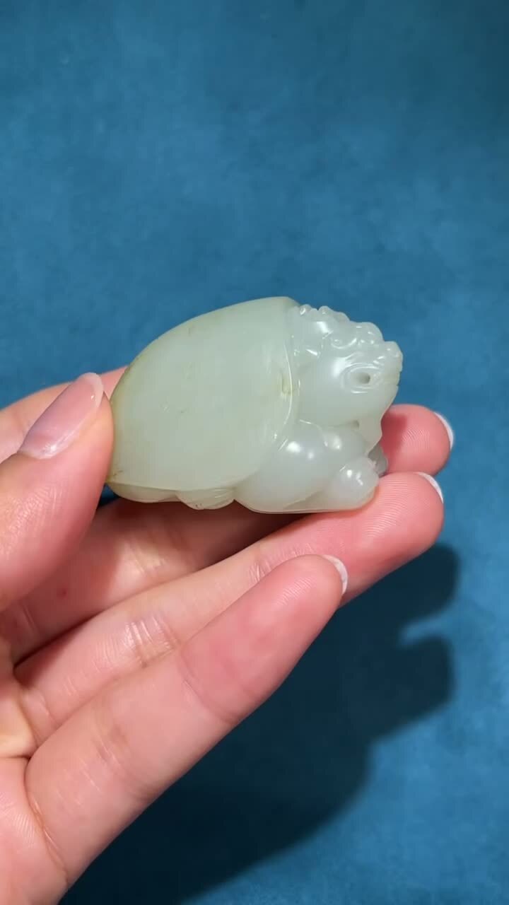 315223 和田玉籽料龍龜