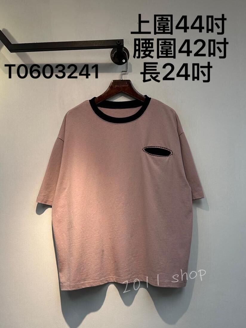 出口日本明線口袋TOP  上圍44吋  腰圍42吋 長24吋   T0603241