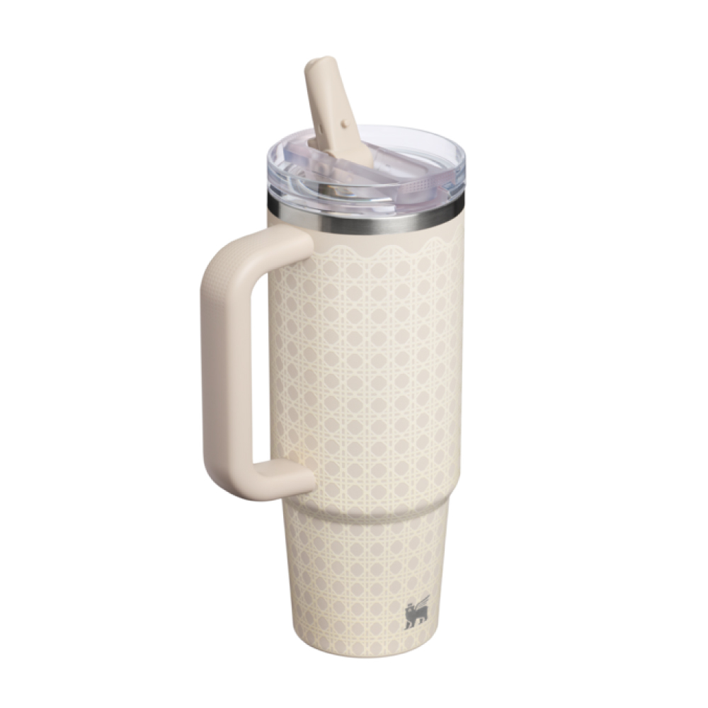 STANLEY 防漏吸管隨手杯 0.88L / 米杏藤編