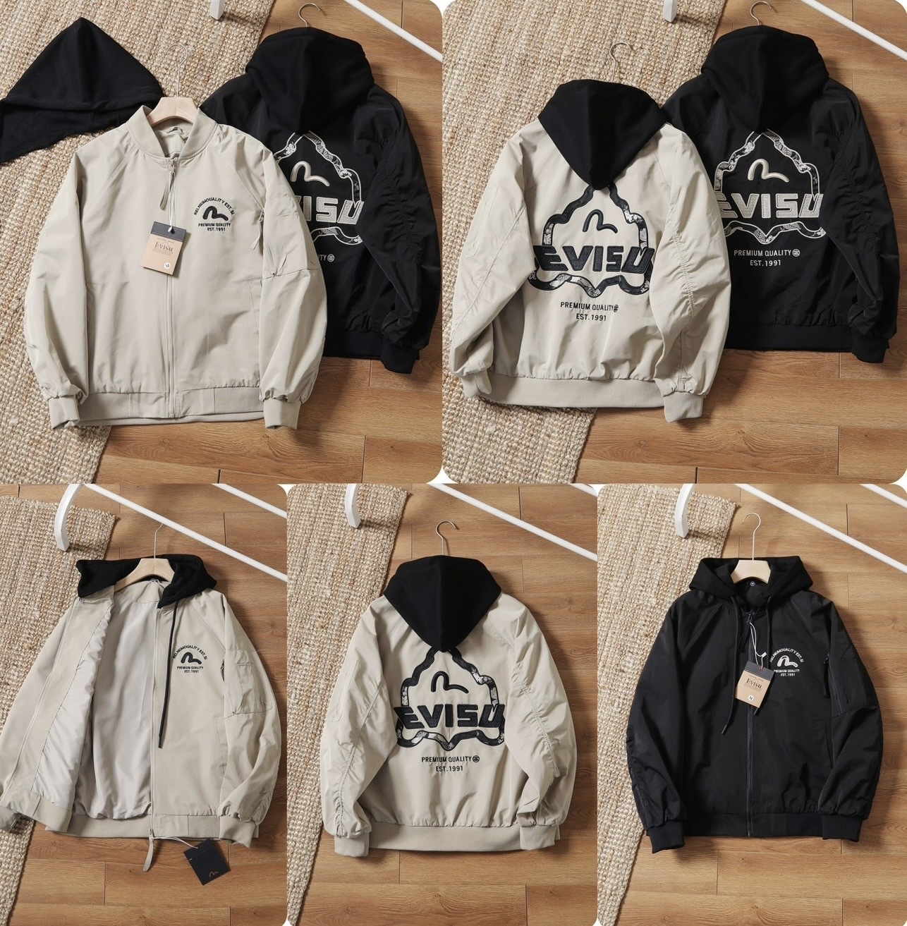 Evi*su 連帽棒球服拉鏈外套 -2600145