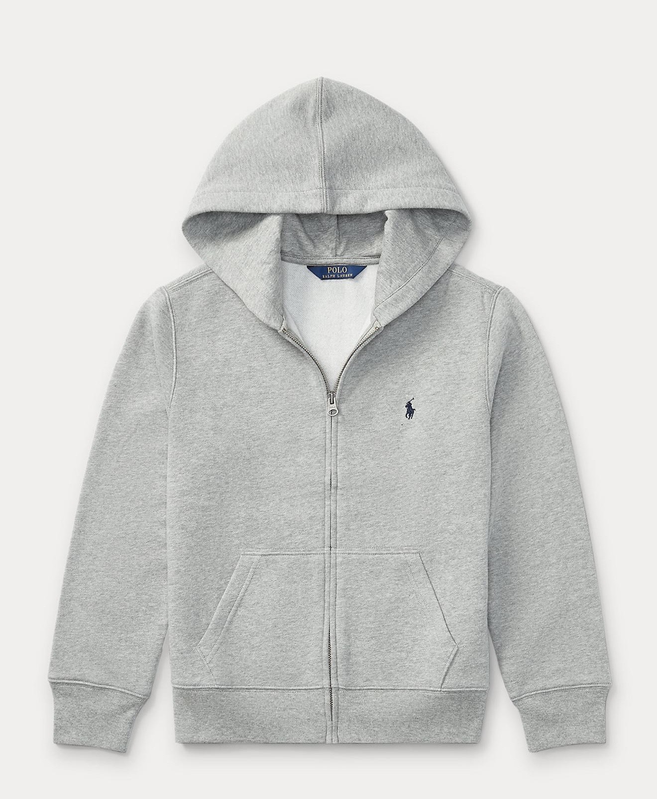 Polo 男大童有帽絨毛底外套