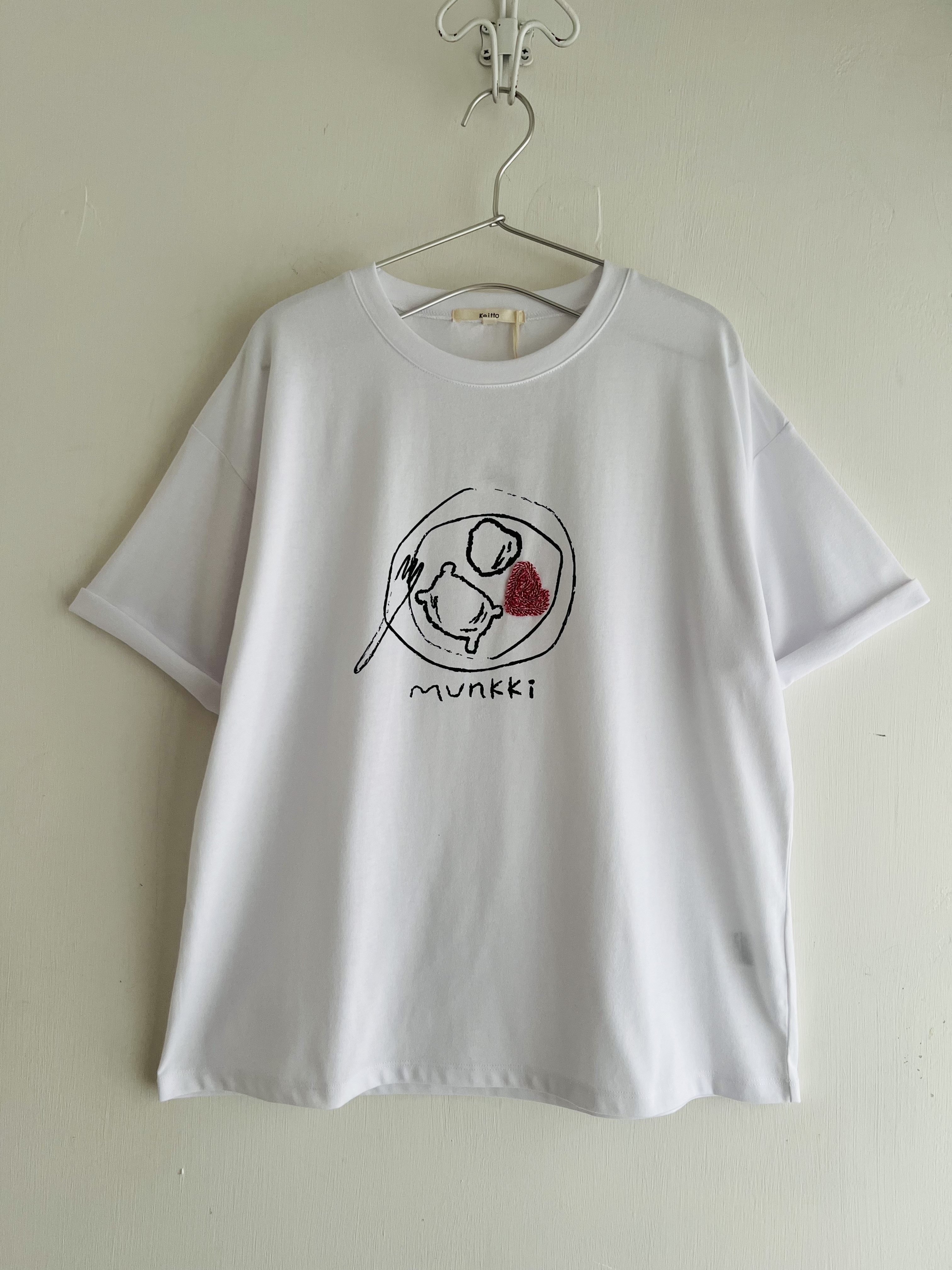 keitto白色圓領tee