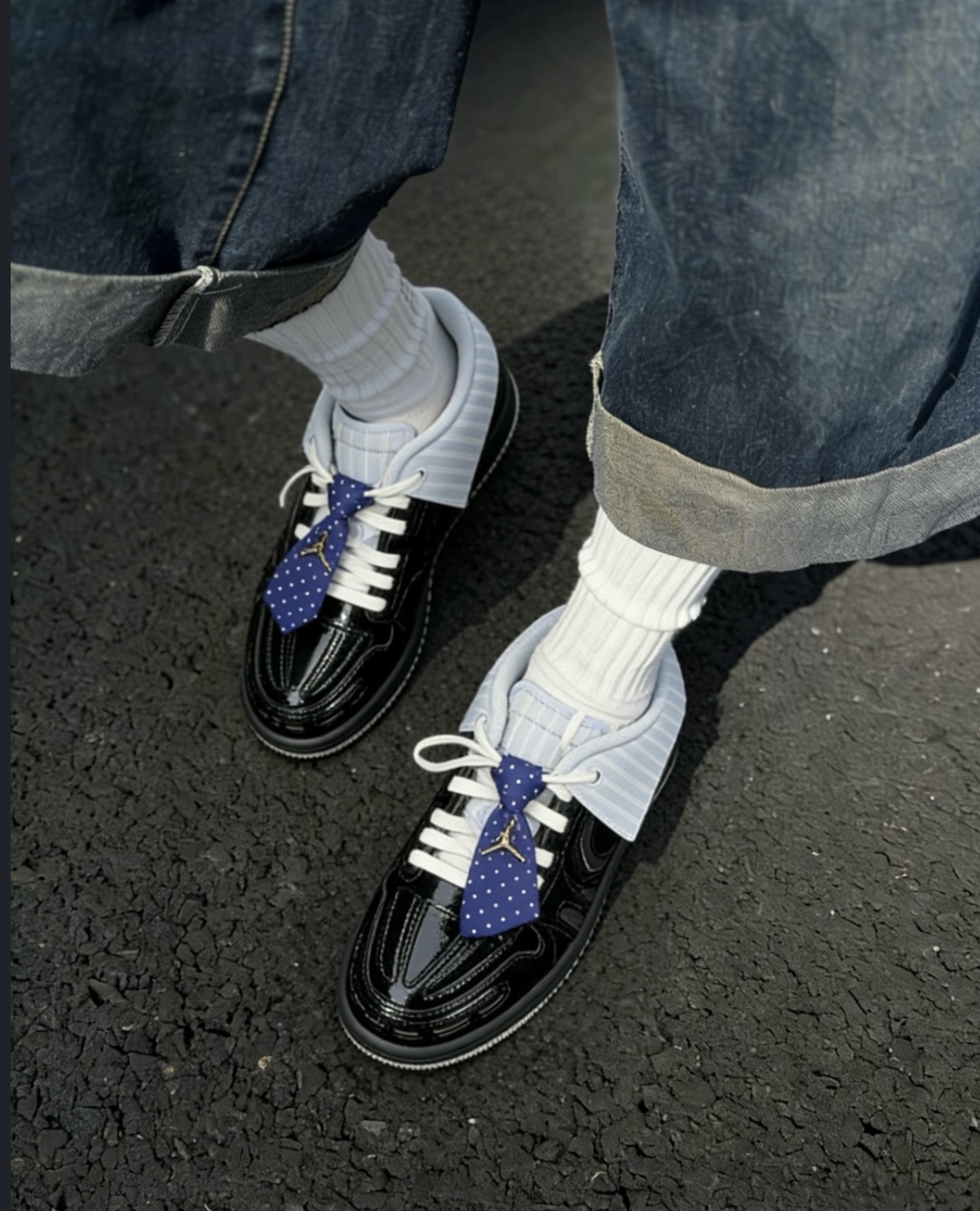 代購-Jordan Air Jordan 1 MM V3 可拆卸領帶 鞋領配飾 潮流舒適百搭 黑色 IR7554-001