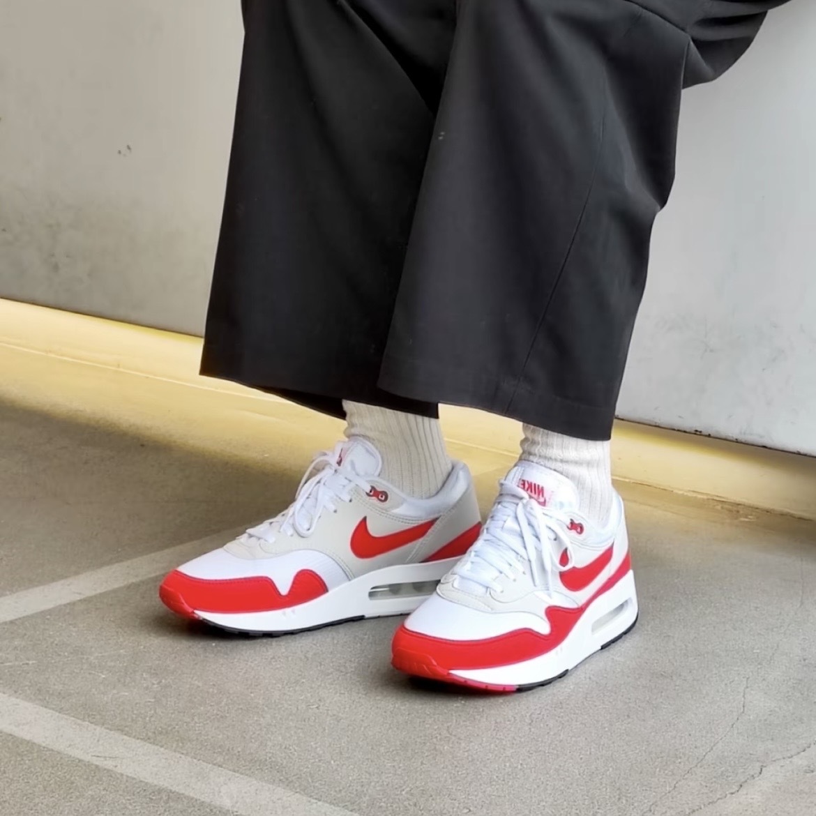NIKE AIR MAX 1 86 紅白 經典款 "BIG BUBBLE" 運動鞋 休閒穿搭 女鞋 DO9844-100