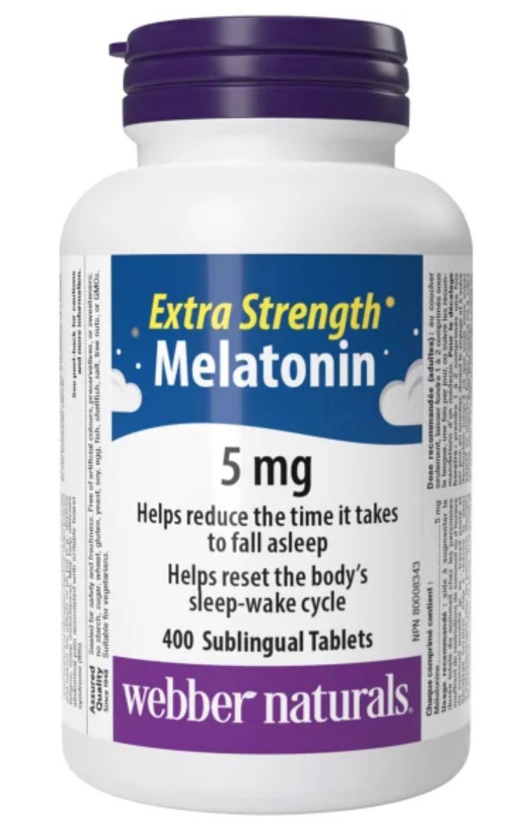 加姐 Webber Naturals 褪黑素 (瞓覺丸) 5mg 400粒 *滿$899包京東送貨上門* CC4