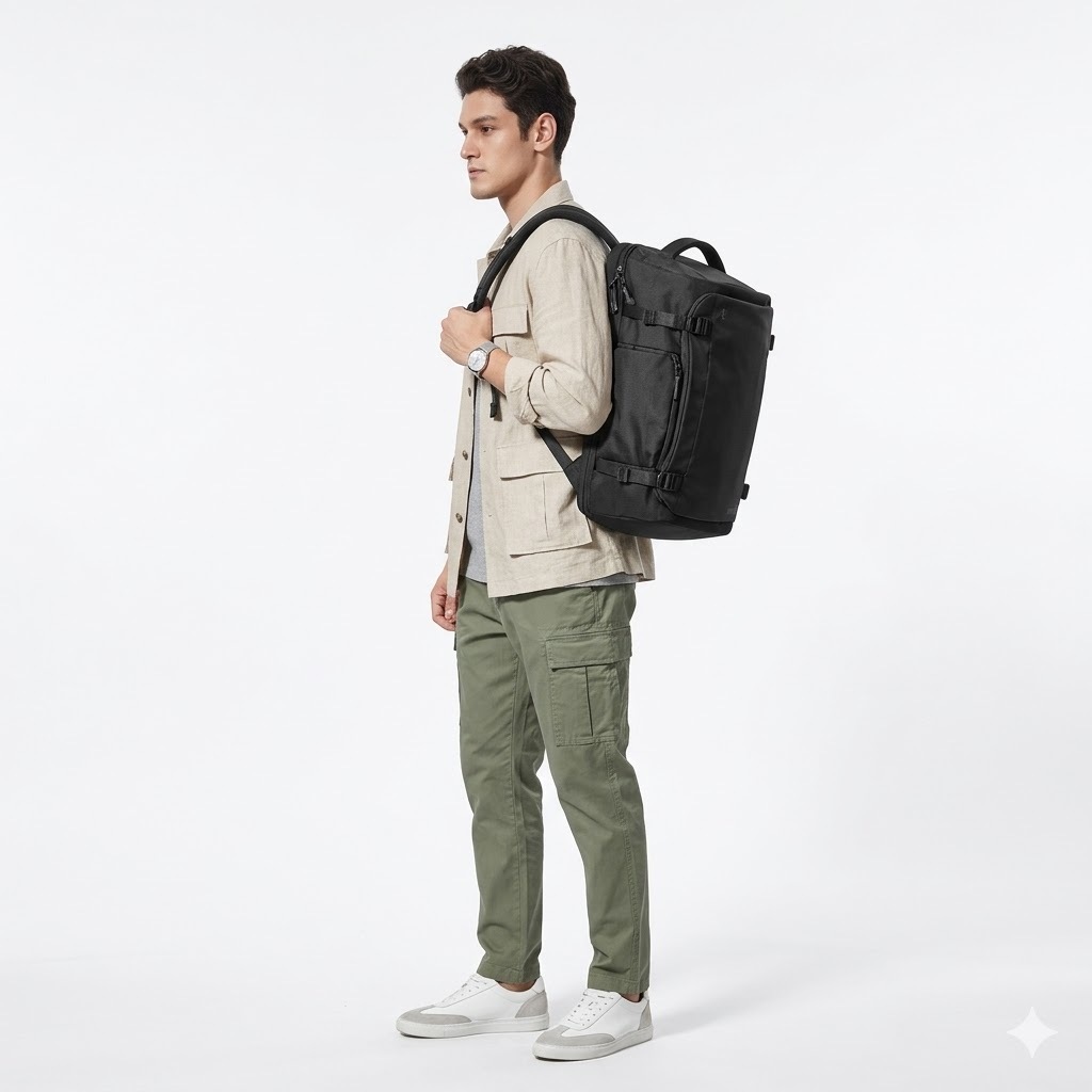 【預購】Tomtoc 城市旅人後背包 輕量版 M號 黑 (共三色)