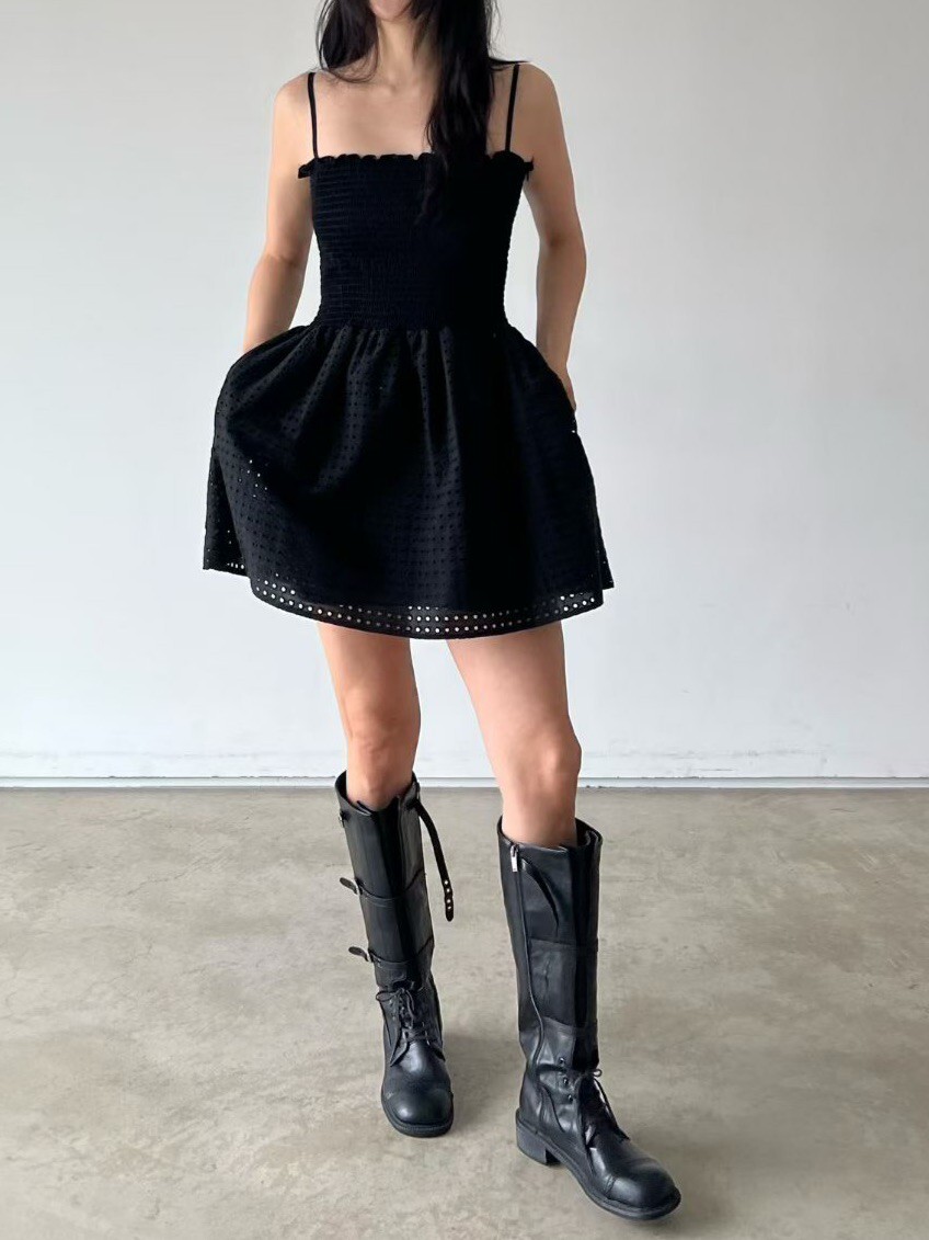 束胸平口布蕾斯洋