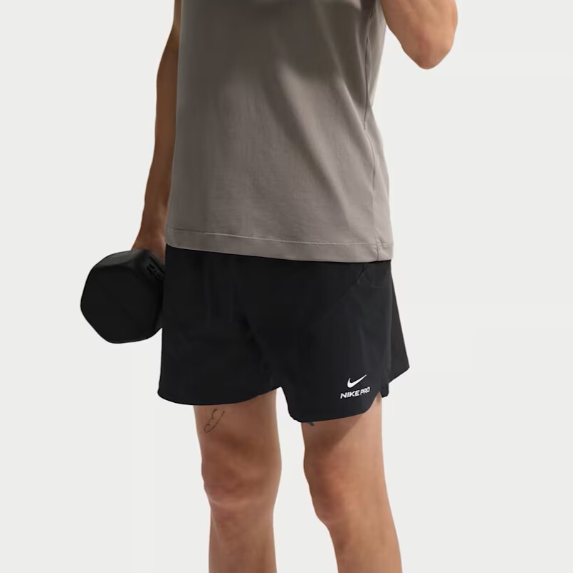 男款 NIKE PRO DRY ADV 黑色 排汗 透氣 抽繩 6吋 訓練 運動 短褲【IF2217-010】