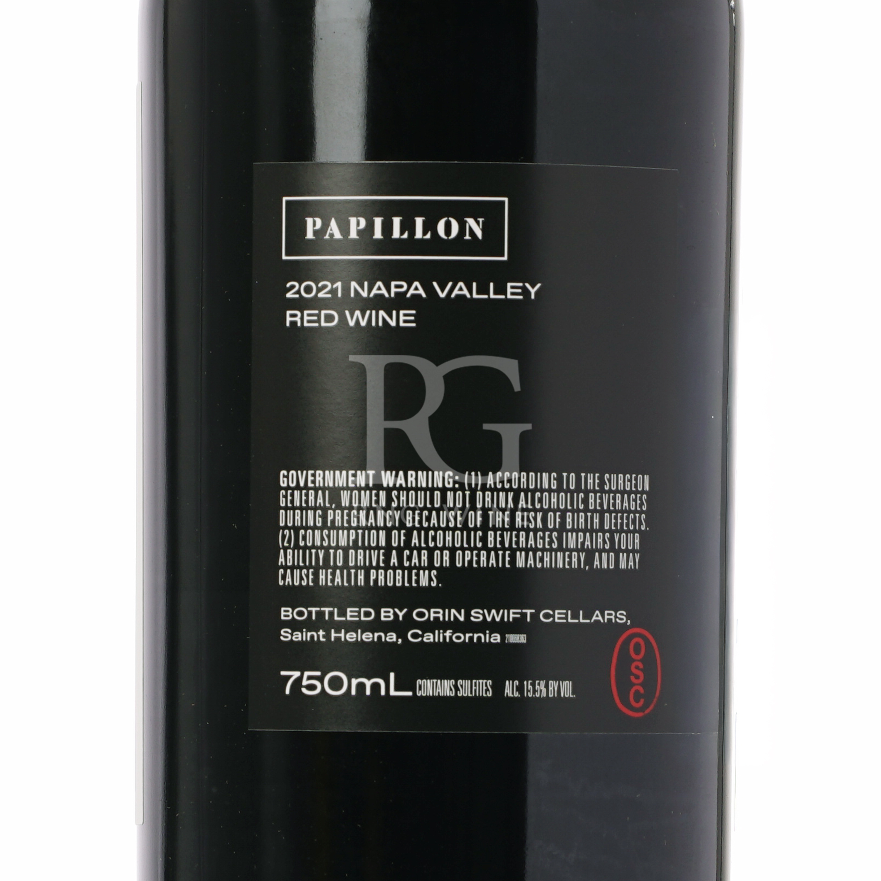 Orin Swift Papillon 2021 (RP92)