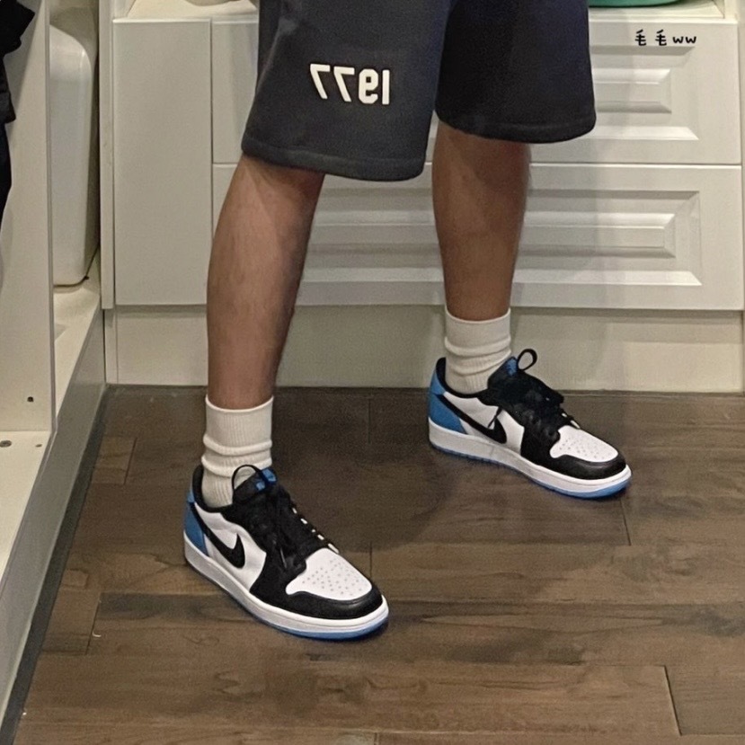 #NIKE AIR JORDAN 1 LOW OG 黑白 北卡藍 經典低筒 運動 休閒鞋  CZ0790-104