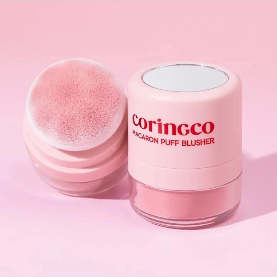 coringco 馬卡龍粉撲腮紅 # 02 Strawberry Cream