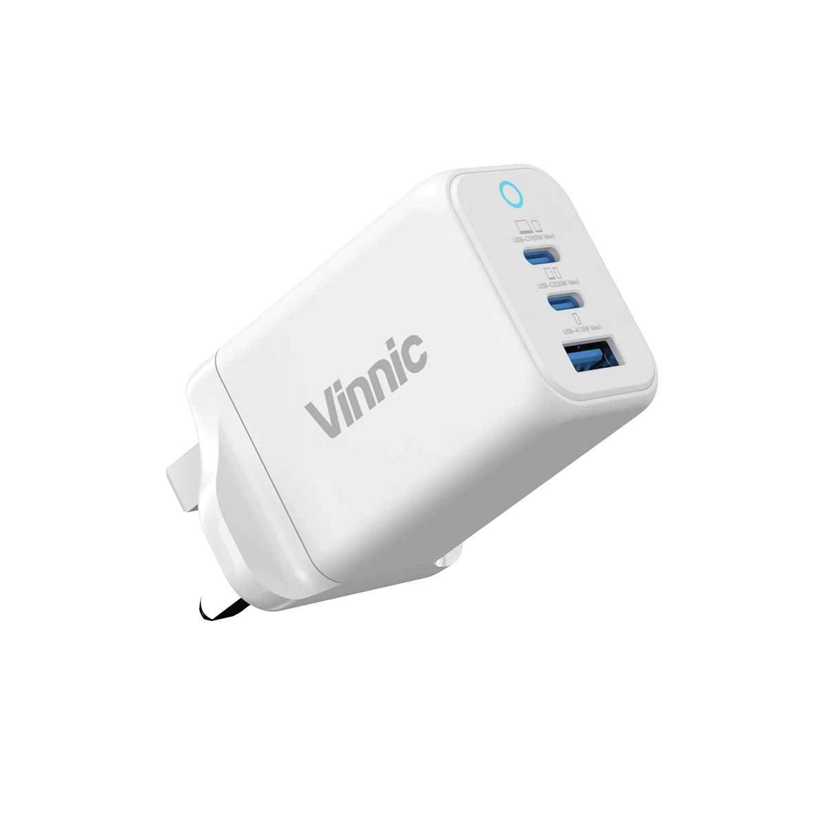 Vinnic FERNOW 65W PD QC GaN 充電器 VPCG-GA65WG2-UKWH