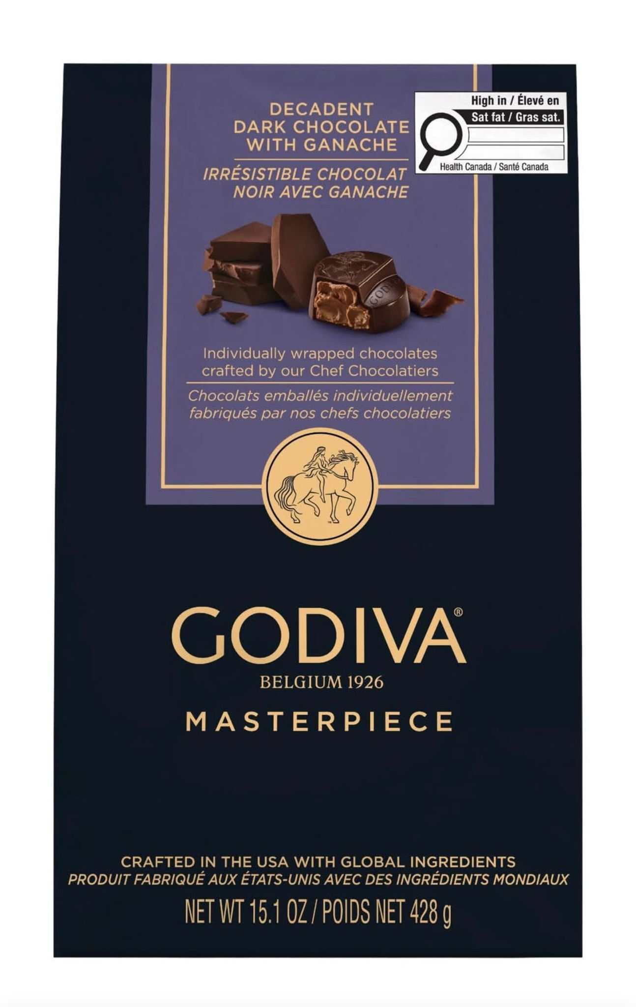 加姐 Godiva 軟心黑朱古力 428g *滿$899包京東送貨上門* CC169