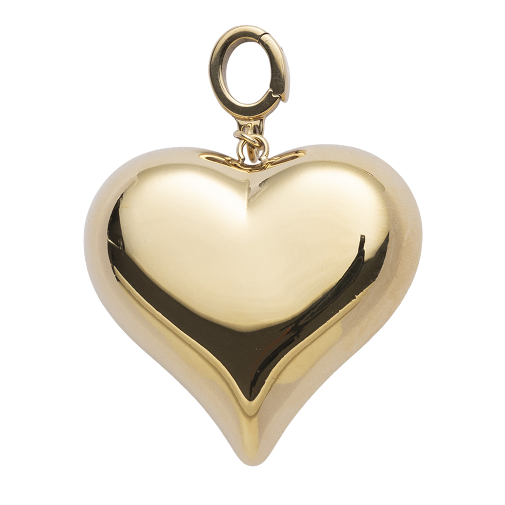 0324CA93-CRTNA- Crisathena Heart Cubed Pendant -Silver/ Gold  (A93)
