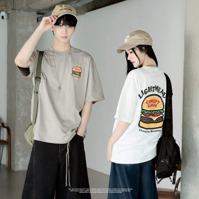 lightmeals 漢堡短T