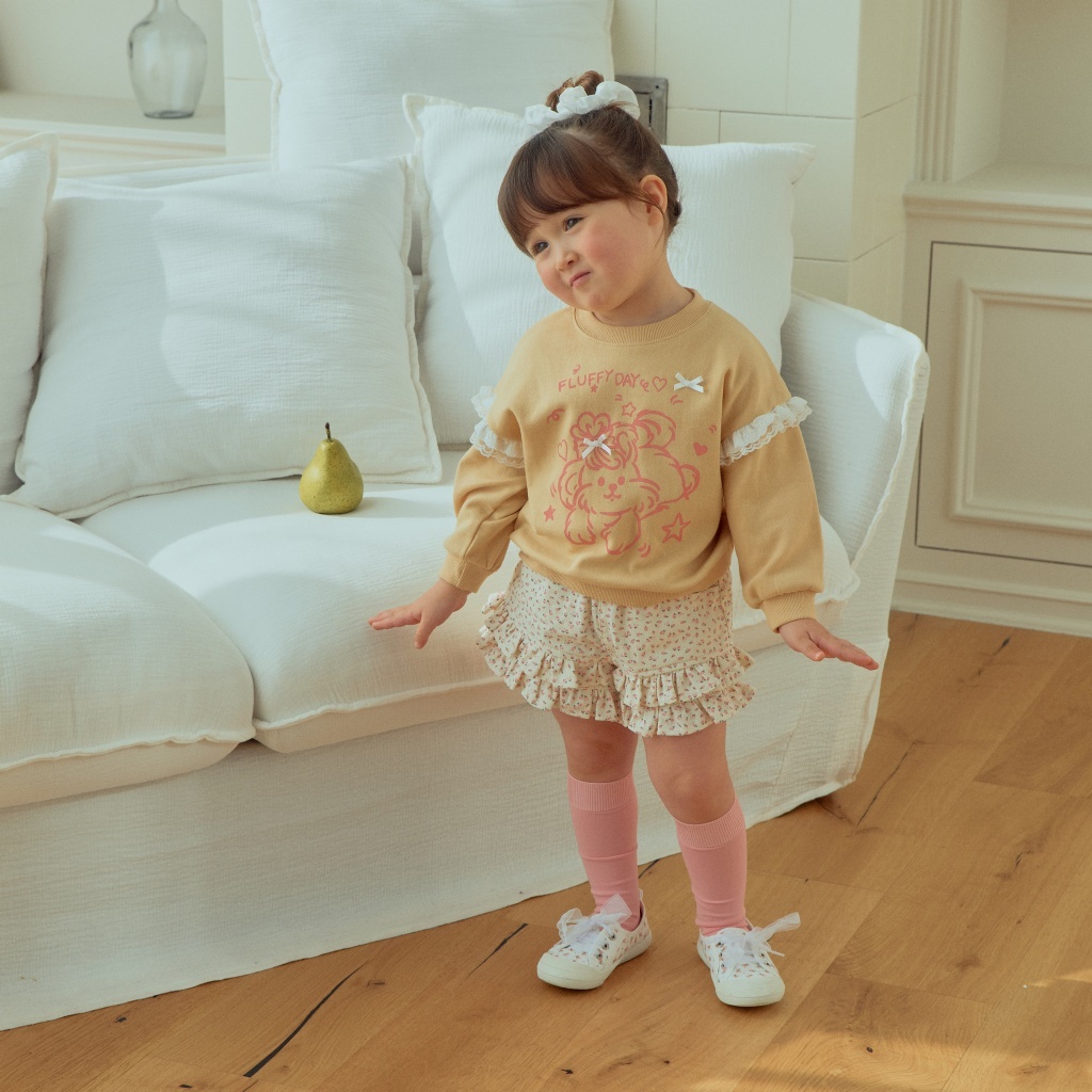 韓國🇰🇷1stblue 碎花蛋糕層次短褲(5-15)