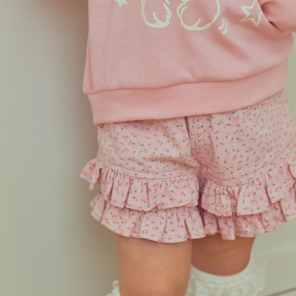 韓國🇰🇷1stblue 碎花蛋糕層次短褲(5-15)