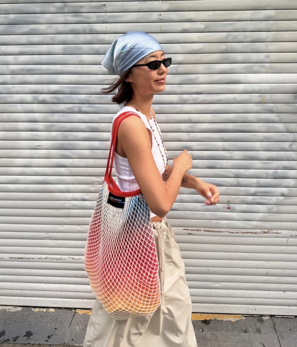 【Salomon】夏日漸層網袋托特