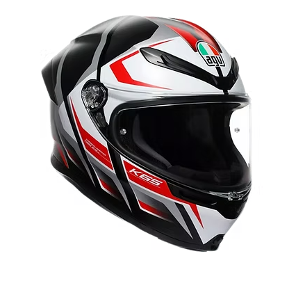 AGV K6S Karve 黑白紅 彩繪 碳纖維帽款