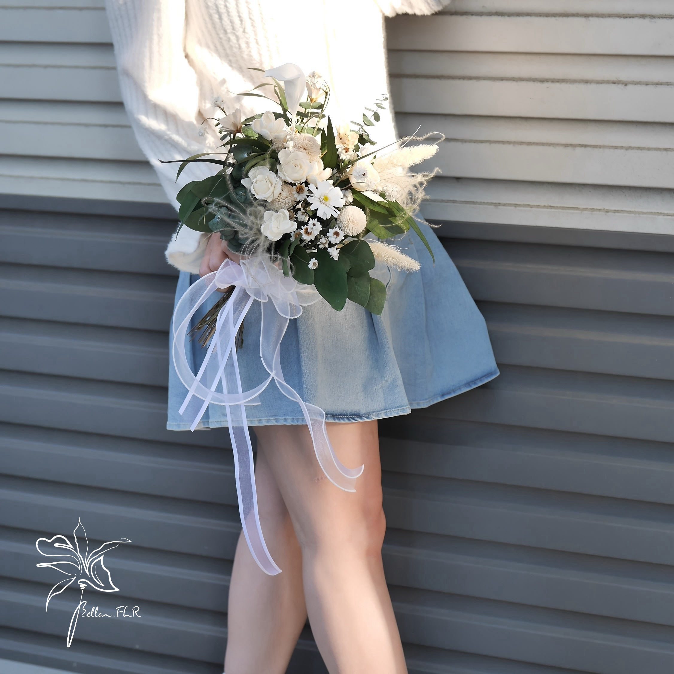 【無瑕相許】永生乾燥中型捧花