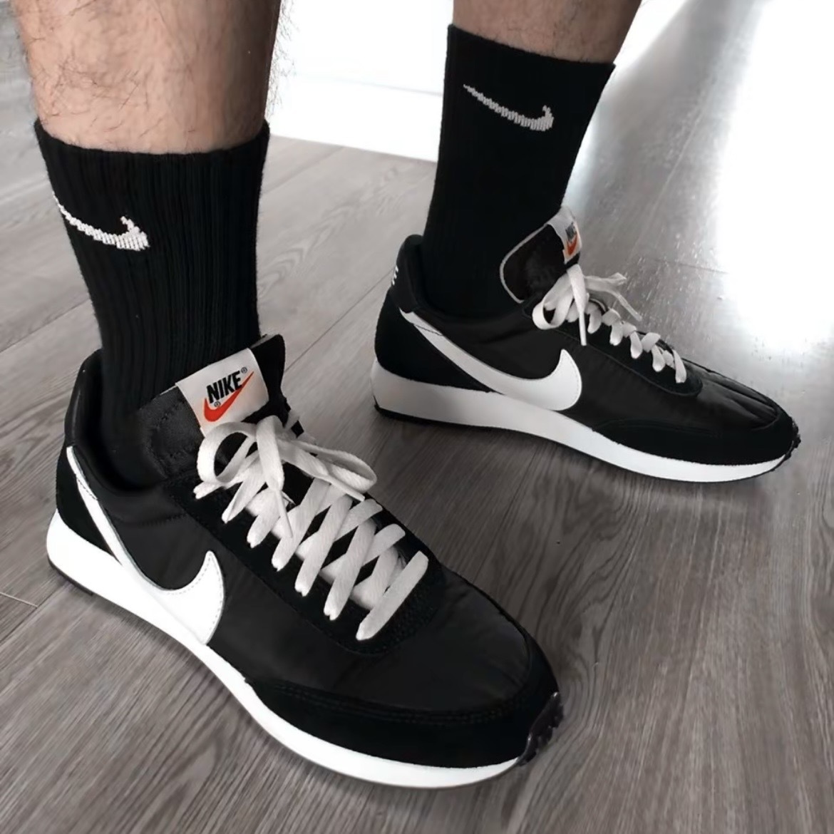 NIKE AIR TAILWIND 79 黑白 復古 阿甘鞋 運動鞋 休閒 男鞋 487754-012