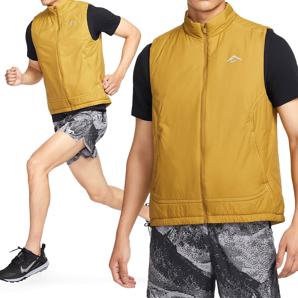 NIKE 背心 TF PRIMALOFT TRAIL VES 土黃色 保暖背心 男 FZ0002-716