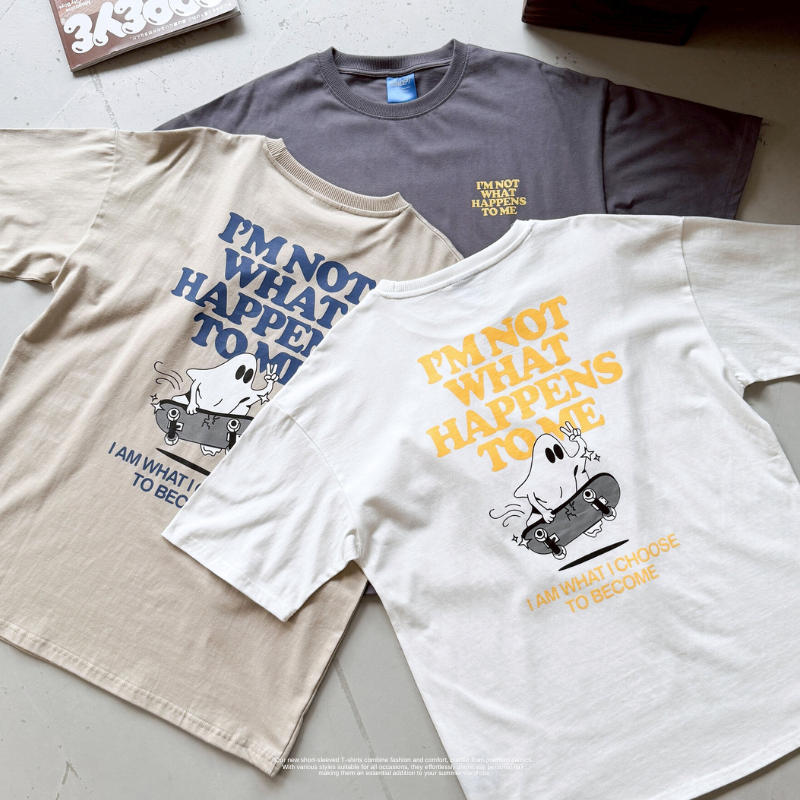 快樂幽靈滑板 短T