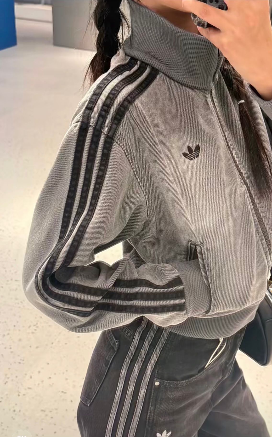 [預訂] Adidas Adicolor Denim Track Top (Grey) JY2564