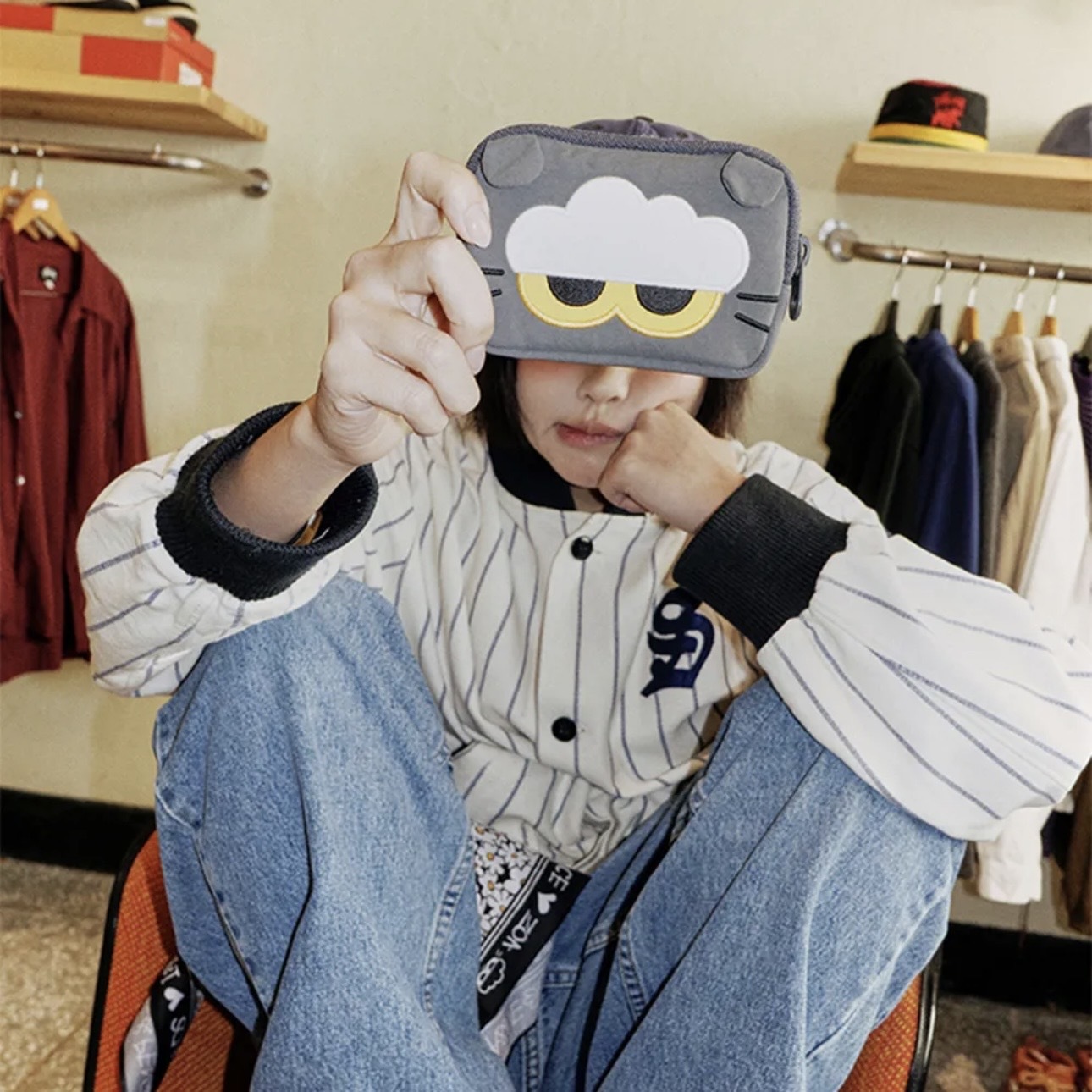 ZO&FRIENDS x COLLER 卡包 收納小包 GD權志龍 灰貓咪 聯名