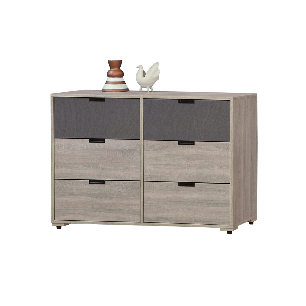 柏蒂家居-萊德3.3尺六斗櫃/六抽收納置物櫃