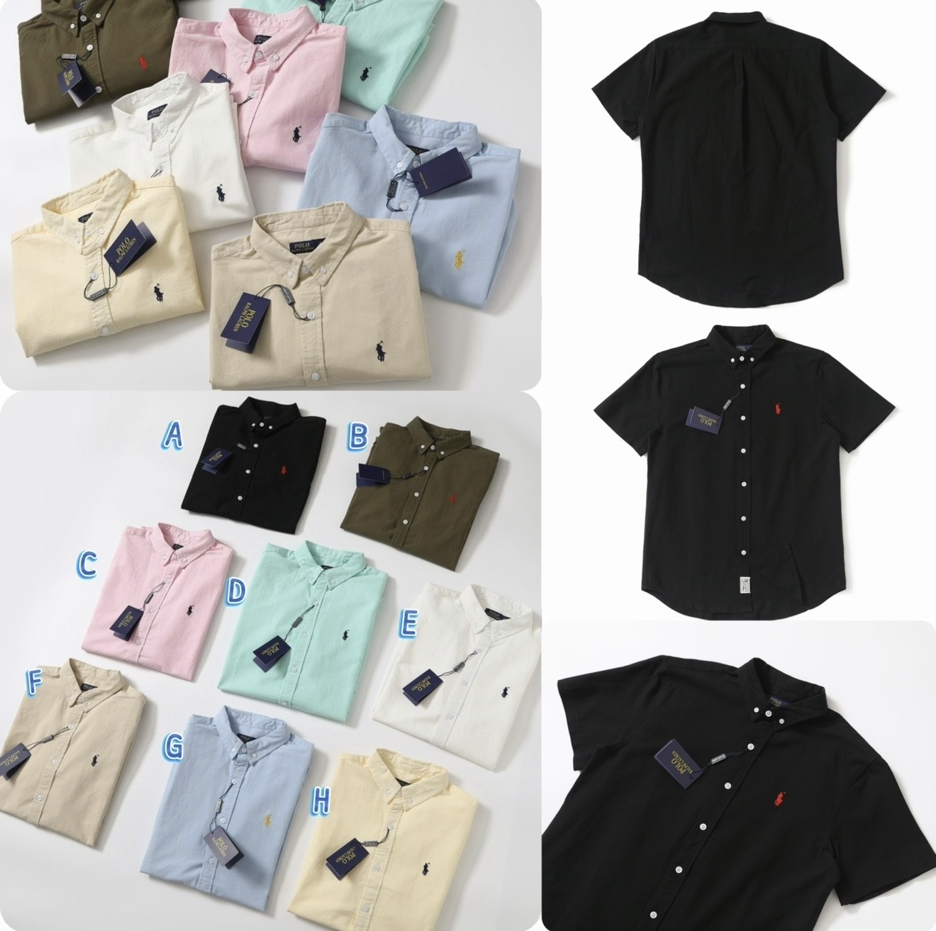 Ral*ph Lau*ren 純色刺繡Logo短袖恤衫 -2600148