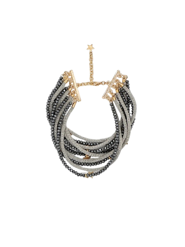 LORENA  串珠手鍊(深灰)