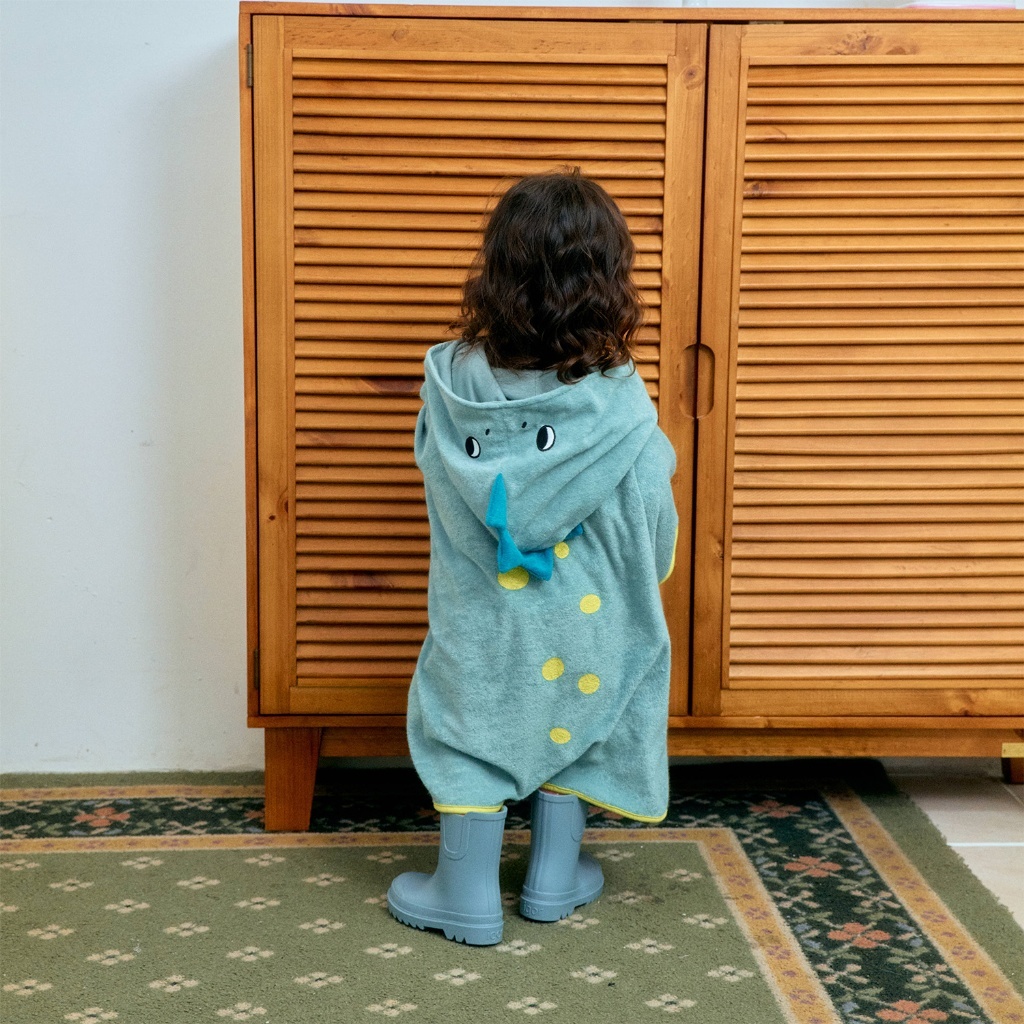 韓國🇰🇷1stblue 恐龍造型斗篷浴巾