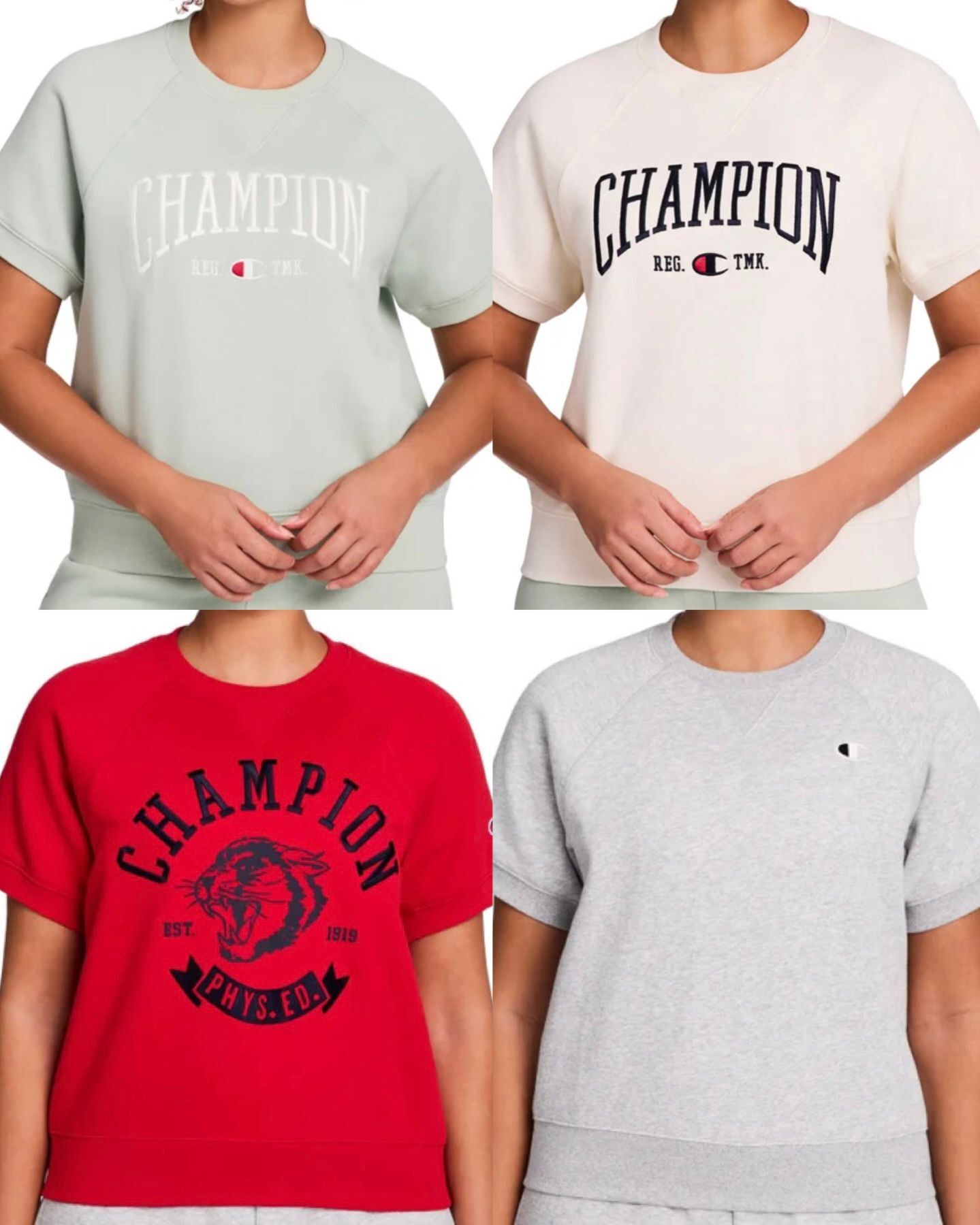 加姐 Champion 女裝短袖衞衣 *滿$899包京東送貨上門* CC321