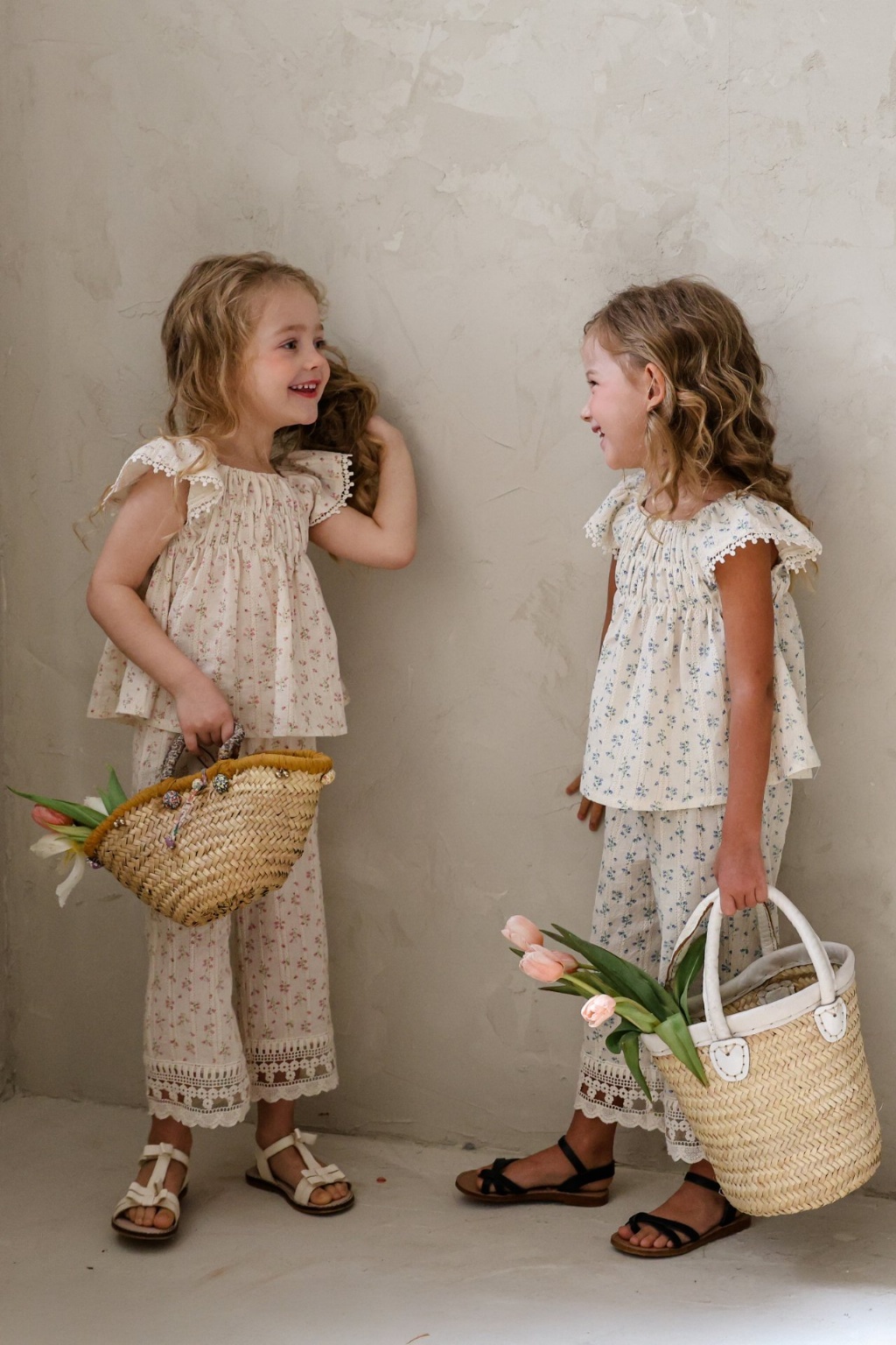 正韓夏Flo 兩色甜美感碎花長褲