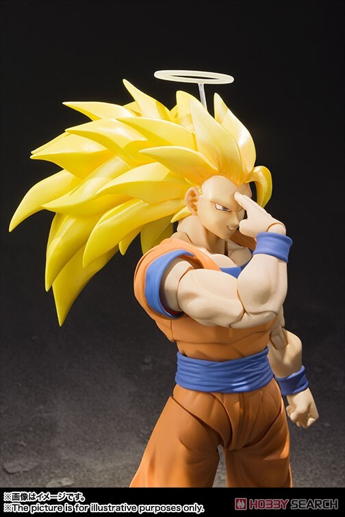萬代 SHF 七龍珠超級賽亞人3 孫悟空 可動完成品