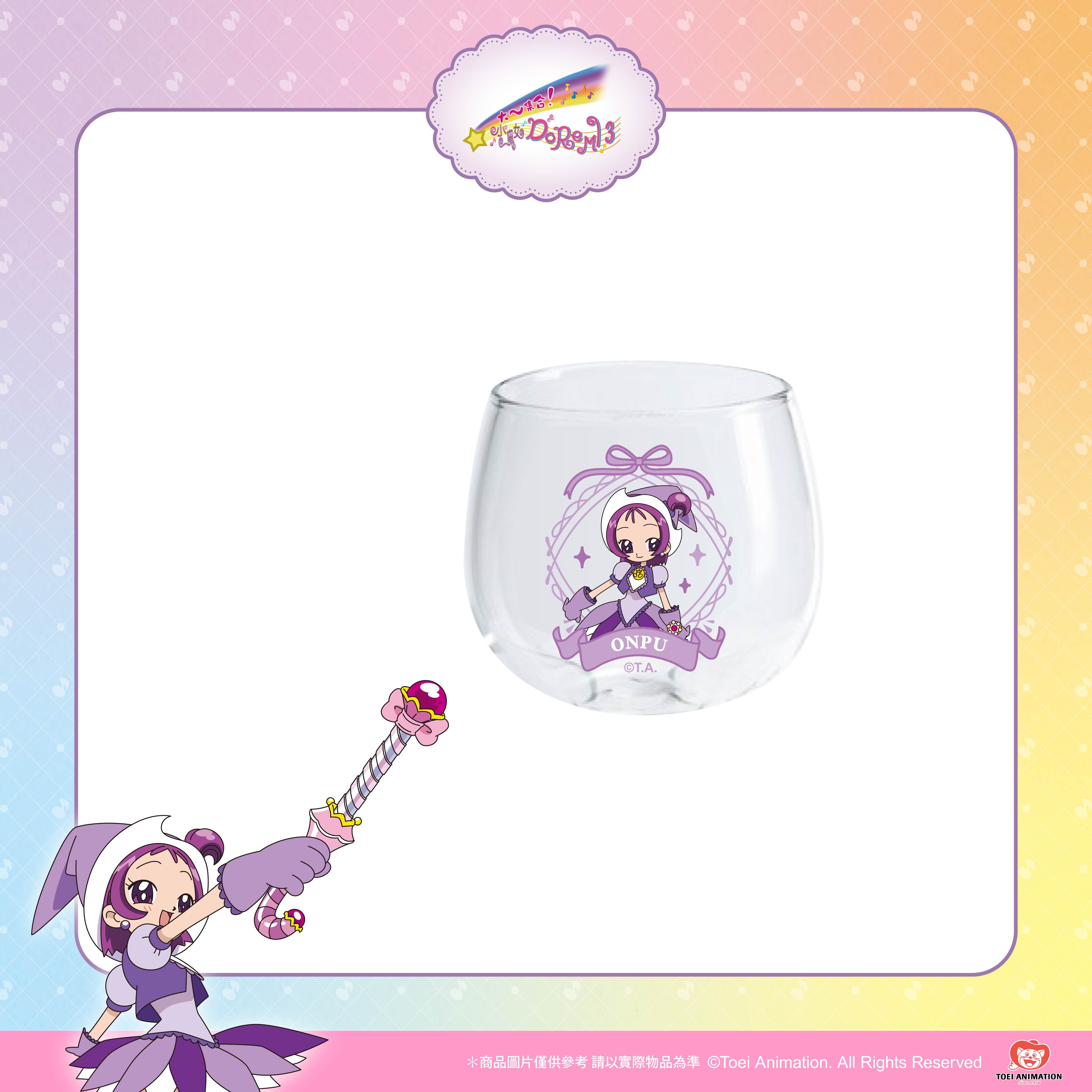 【預購】小魔女DoReMi-圓滾滾蛋型玻璃杯-音符