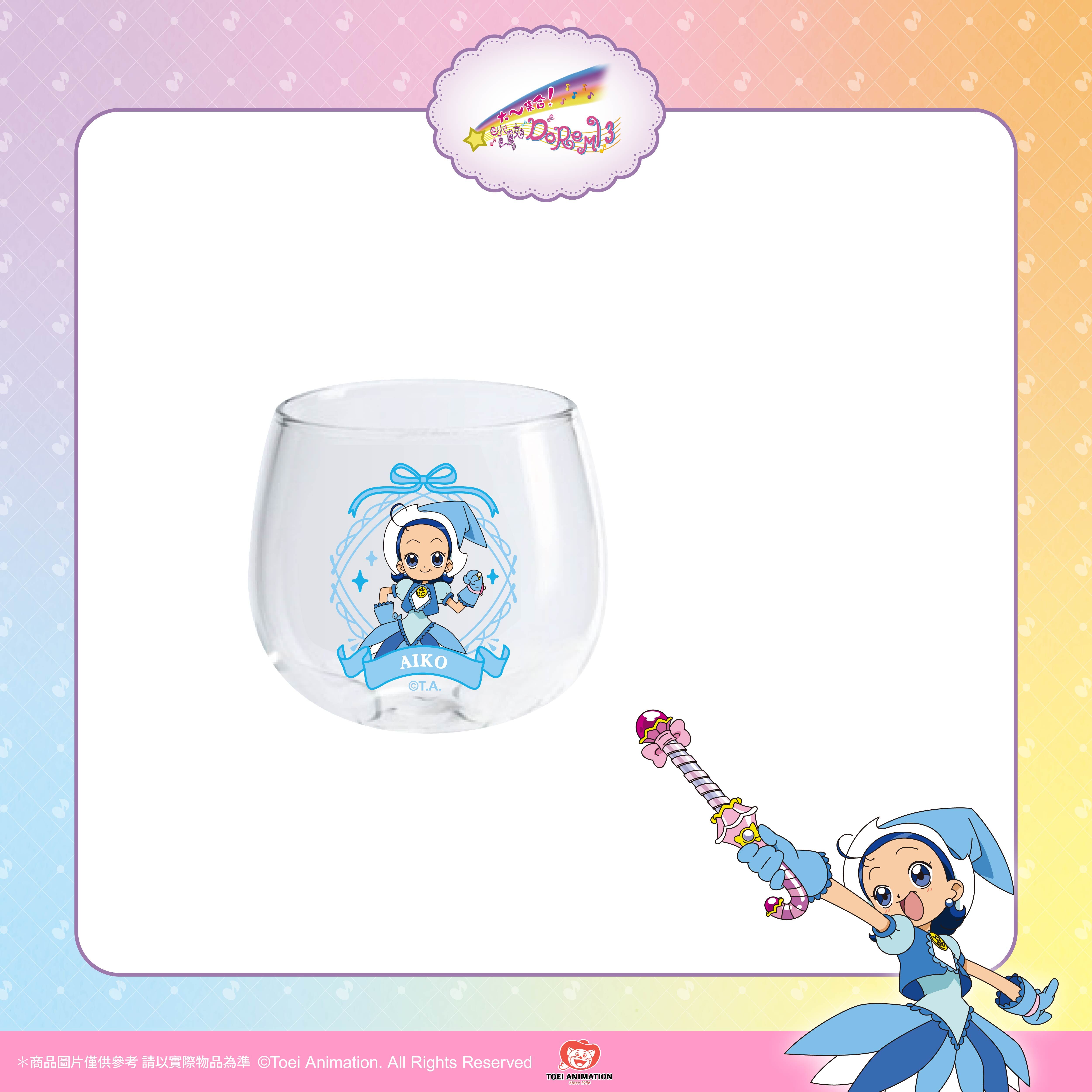 【預購】小魔女DoReMi-圓滾滾蛋型玻璃杯-小愛