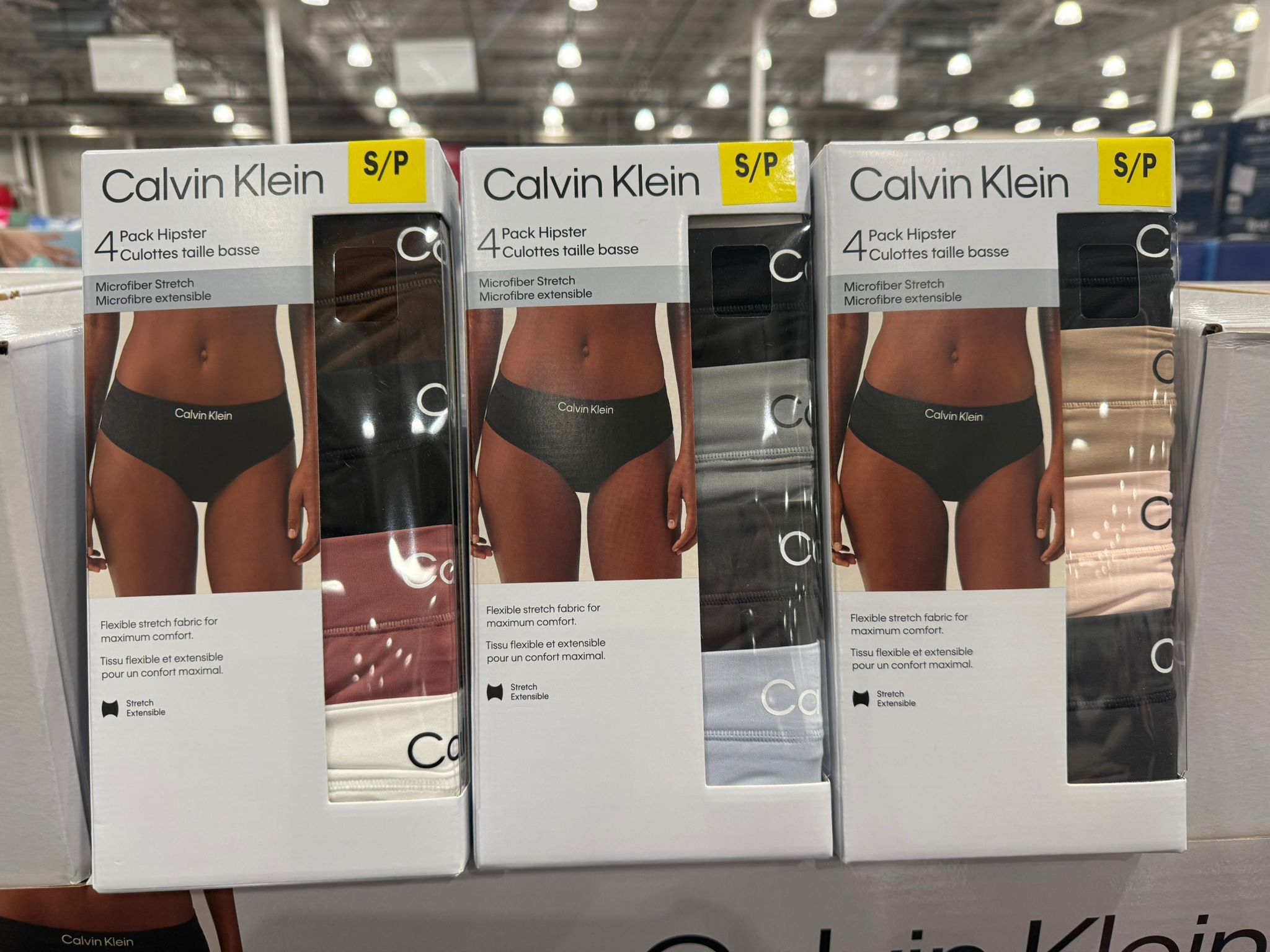加姐 Calvin Klein 女裝冇縫綿內褲 (1套4條) 顏色隨機 *滿$899包京東送貨上門* CC61