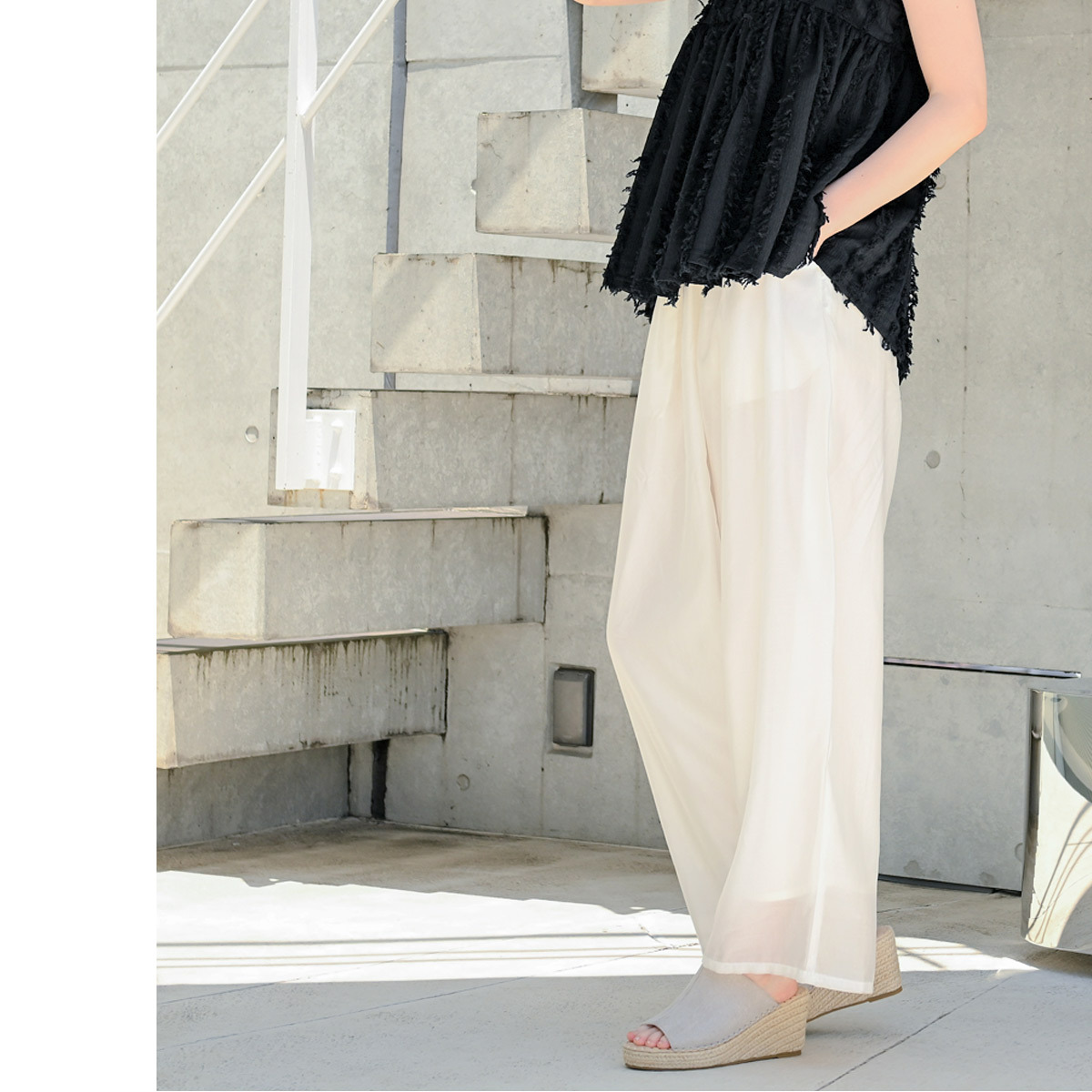 清涼消暑 黃麻坡跟鞋涼鞋【FX010】