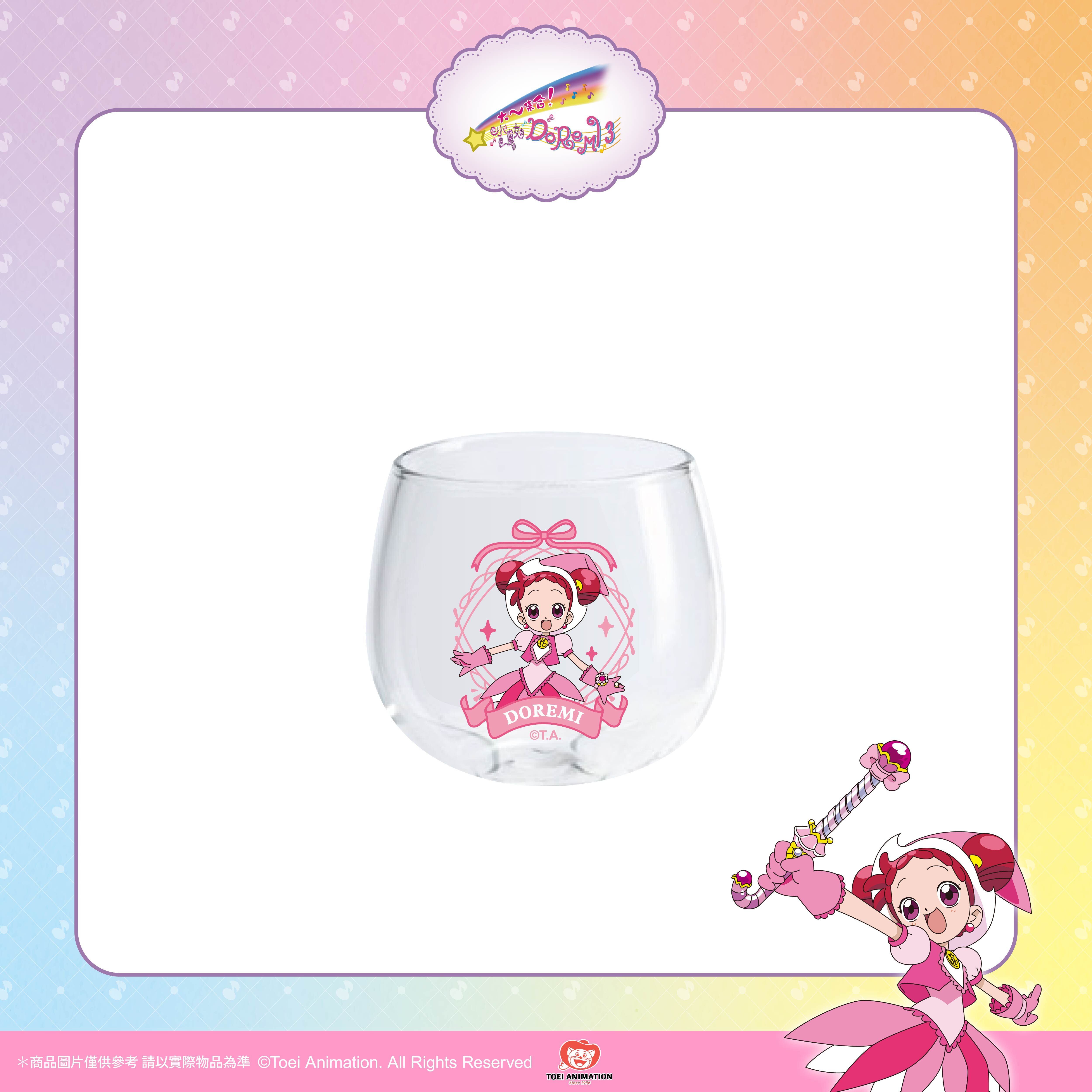 【預購】小魔女DoReMi-圓滾滾蛋型玻璃杯-DoReMi